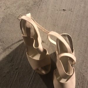 Aldo Shoes - Aldo suede nude wedges Aldo Shoes - Aldo suede nude wedges